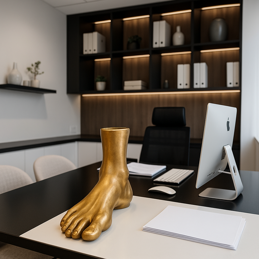 Escultura "Pie Dorado"