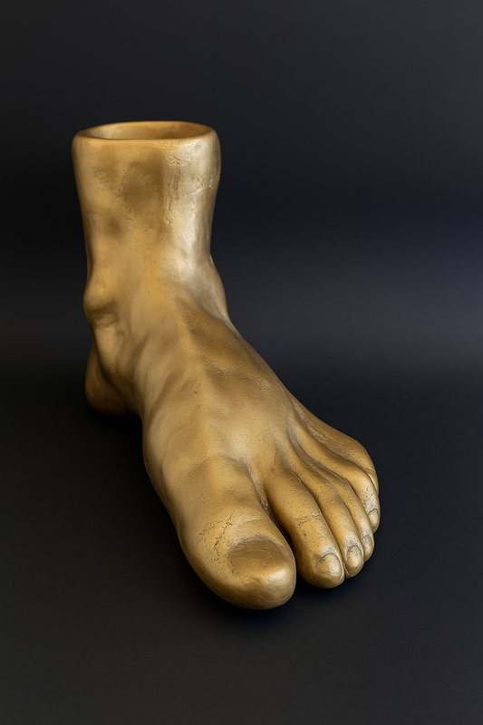 Escultura "Pie Dorado"